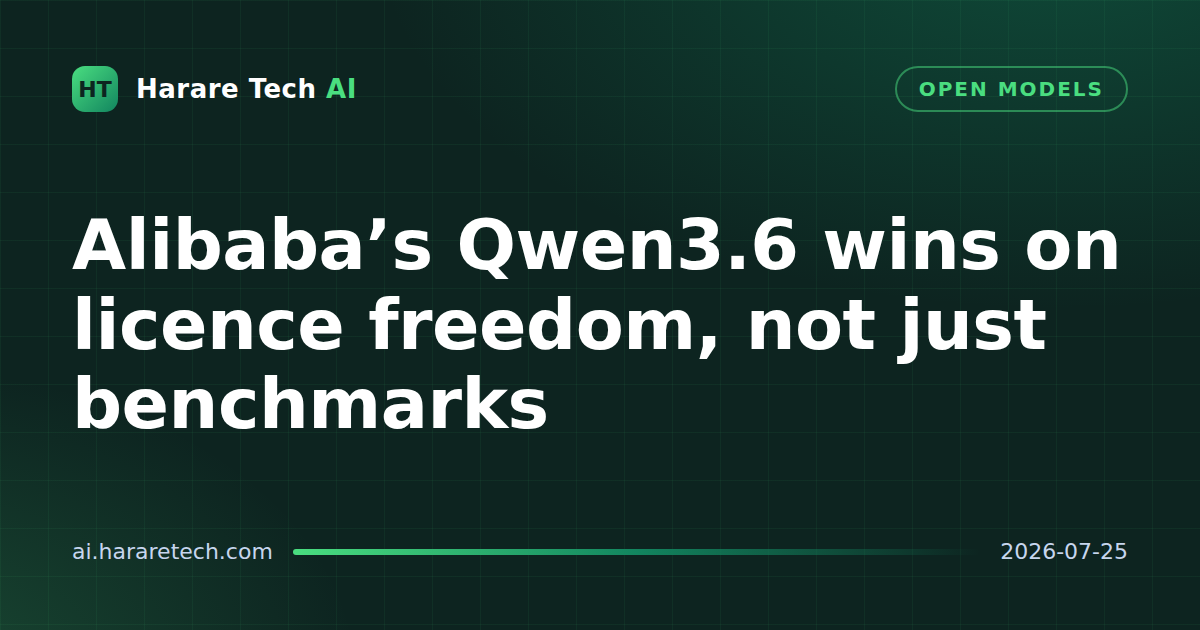 Alibaba’s Qwen3.6 wins on licence freedom, not just benchmarks